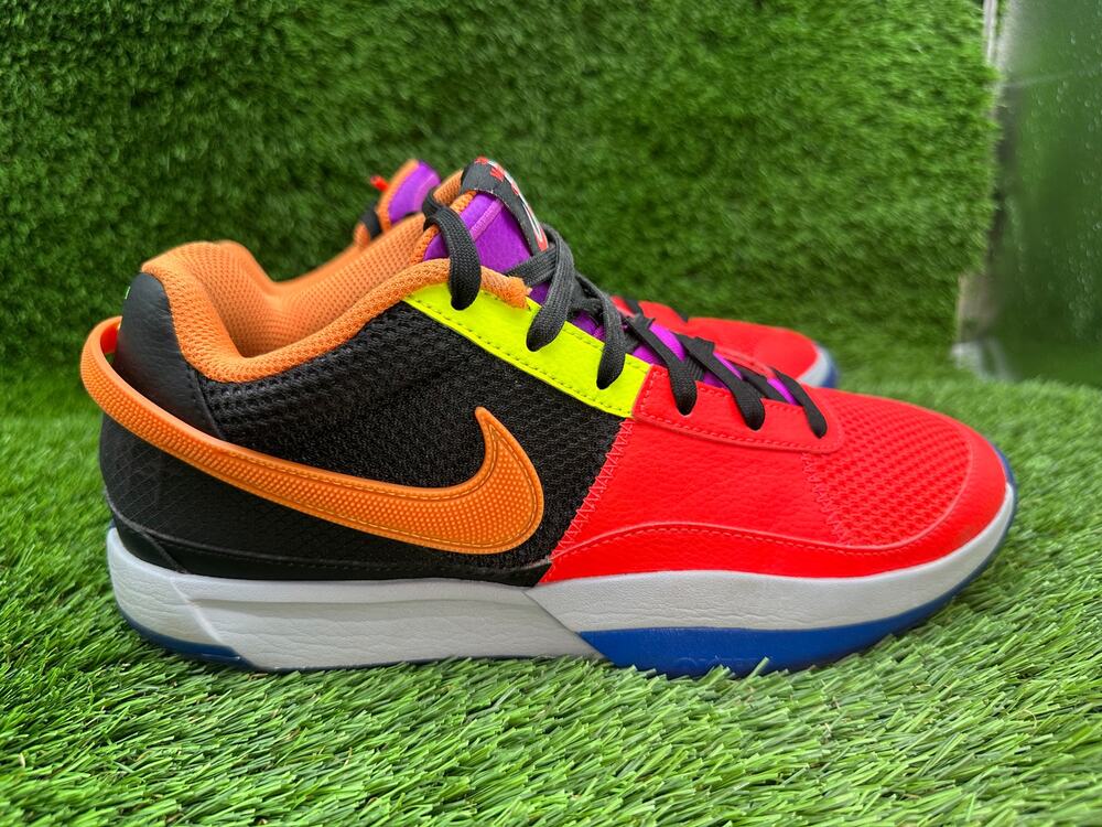 Nike Ja 1 All-Star Check FJ4241-001 Athletic Shoes Men's 8.5 Red Mesh Basketball